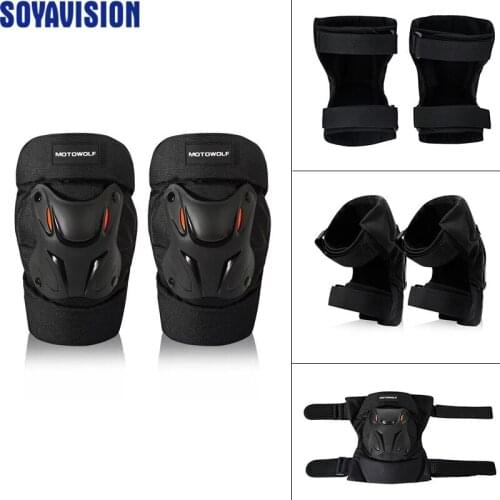 Black Motorcycle Kneepads Bicycle Protective Knee Pads Racing Knee Pads Protective Guards Accessories