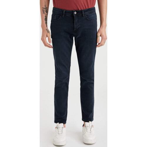 DeFacto Spring Man Denim Wall Pedro Slim Fit Jeans Streetwear Aesthetic Pants Cotton Elastic Fashion-R8791AZ21SP