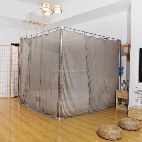 BLOCK EMF Shielding Canopy Anti Radiation Mosquito net Made by 100% Silver Coated Mesh Shielding max 99.99% Harmful Rad