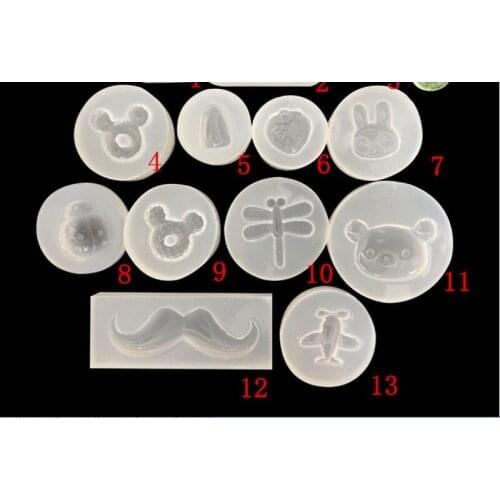 GLADZGT 1pcs Beard plane strawberry Liquid silicone mold DIY resin jewelry pendant necklace mold resin molds for jewelry