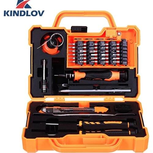 KINDLOV Screwdriver Set Magnetic 47 In 1 Destornillador Multi Precision Torx Phillips Screw Driver Insulated Bit Kit Hand Tools