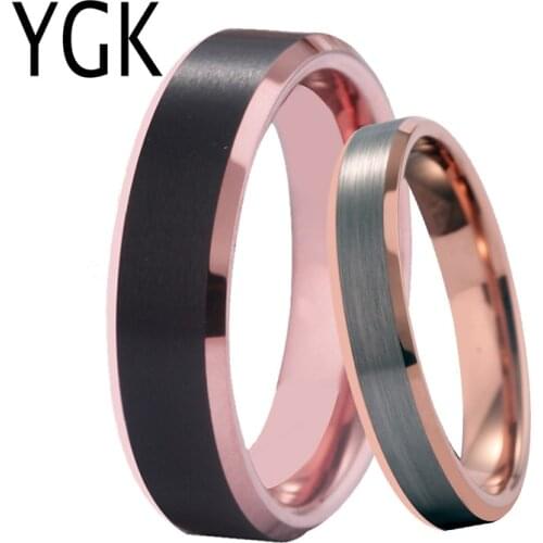 Classic Wedding Rings For Women Pure Tungsten Rings Men Mens Engagement Anniversary Ring lovers' Jewelry Party Rings Women Men