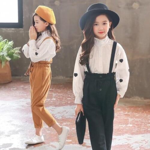 Kids Clothes Set For Girls Spring Outfits Dot Blouses + Pants 2 Pcs Suits Kids Autumn Teen Clothes for Girls Sets