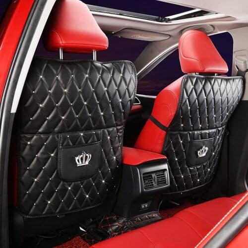 Car back seat anti-kicking pad all-inclusive childrens cartoon auto back anti-dirt dirty protective Mat organizer