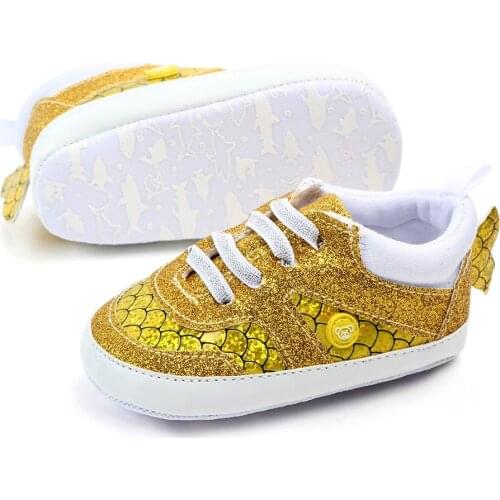 Baby Shoes Newborn Boys Sneaker Girls First Walkers Toddlers PU Leather Soft Soles Sneakers 0-18 Months