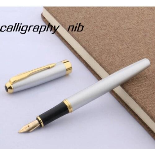 Metal office golden Arrow Smooth gift Trim 388 calligraphy 1.0 nib Fountain Pen