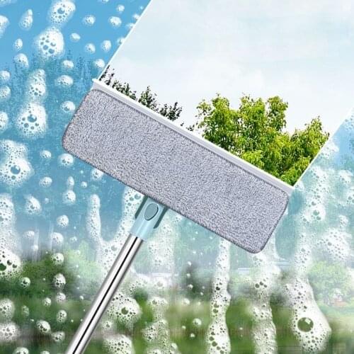 YOREDE Multifunction High-Rise Window Cleaner Telescopic Rod Cleaning Brush Long Handle Mop For Wash Windows Glass Wiper Scraper