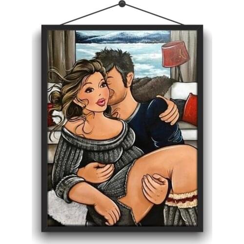 5D DIY Full Circle Diamond Embroidery Kit "cartoon Character Portrait" Mosaic Home Handmade Crafts Decoration Hanging Picture