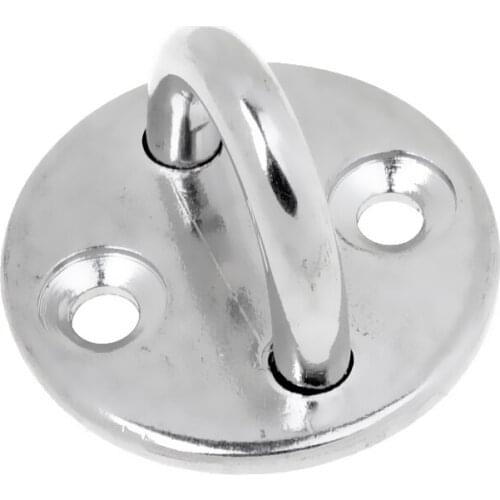 Stainless Steel Round Pad Eye Plate Marine Kayak Sailboat Sunshade Accessories