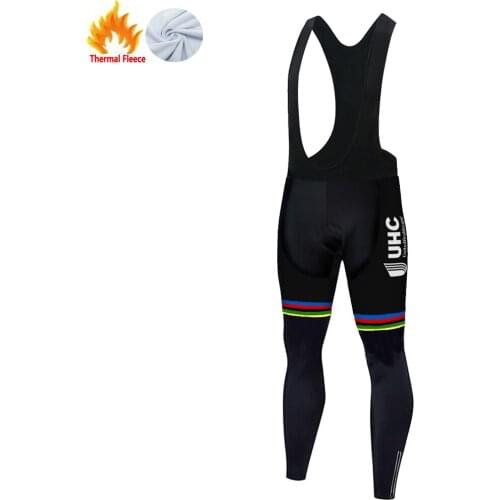 2020 UHC cycling pants Winter Thermal Fleece pantalon largo ciclismo hombre Cycling Long Pants triathlon Outdoor Wear bicycle
