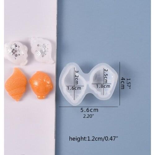 DIY Crafts Soap Candle Jewelry Casting Tool Crystal Epoxy Resin Mold Mini Fish and Shell Decorations Silicone Mould