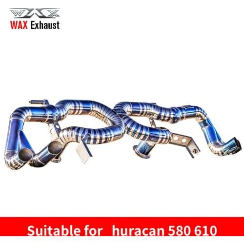 Professional titanium exhaust pipe exhaust valvetronic catback for huracan LP580 LP610 coupe spyder