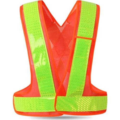 HI VIS Reflective Vest Safety Vest With Adjustable Elastic Hook&loop Construction Waistcoat Running Walking Jogging Cycling