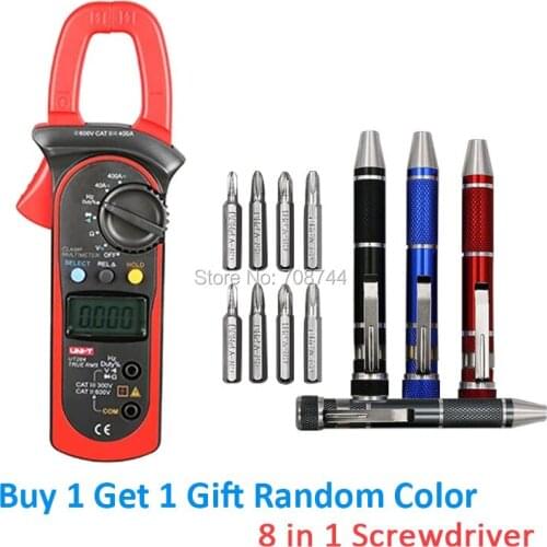 AC/DC Clamp Meter Voltage Current Resistance Frequency UNI-T UT204