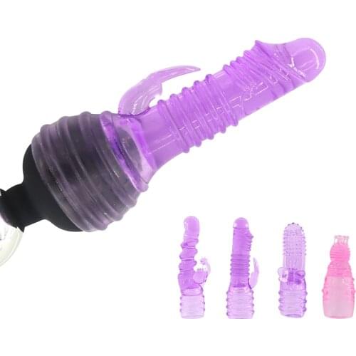 EXVOID AV Rod Head Cap Tongue Vibrators Magic Wand Attachment G Spot Massager Adult Products Dildo Vibrator Cap Head Covers
