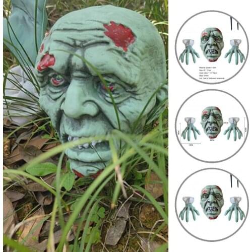 Fabric 1 Set Useful Skeleton Stakes Hands Halloween Decorations Set Easy to Use Skeleton Ornament Spooky for Balcony