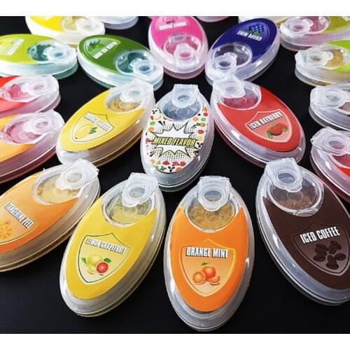 100pcs Mix Fruit Flavor Menthol Capsule Mint Beads Explosion Pops Cigarette Filter Brush Ball for Smoking Holder Accessories