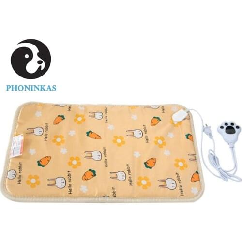 45*40cm 9 Levels Electric Heater Waterproof Adjustable Heated Mat Dog Cat Pet Heating Pad Bed Blanket Winter Heated Glove Carpet