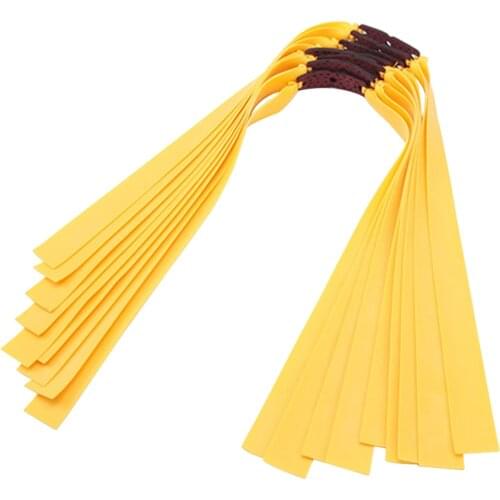 5pcs Slingshot Elastic Rubber Bands Outdoor Hunting Catapult Flat Type Rubber Bands Accessory