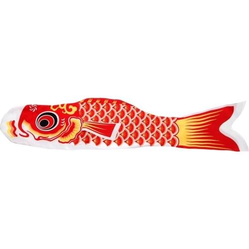 70cm Koi Nobori Carp Wind Socks Koinobori Colorful Fish Flag Hanging Wall Decor D5QA