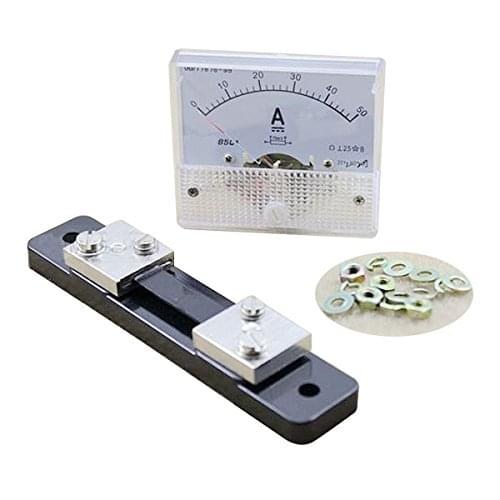 DC 10A 15A 20A 30A 50A 100A Analog Panel AMP 85C1 Current Ammeter Meter + Current Shunt
