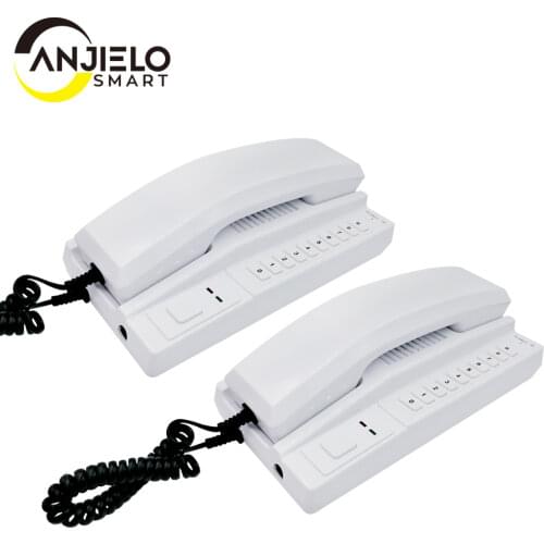 AnjieloSmart Telephone Intercom Wireless Secure Interphone Handsets Expandable for Warehouse Office interphone maison home phone