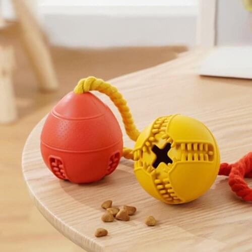 Food Leakage Dispenser Feeder Dog Teeth Grinding Cleaning Ball Toy Pet Supply Pet Teeth Grinding Toy Ball Dog Supplies
