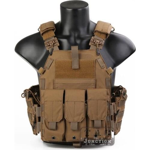 Emerson LBT-6094K Tactical Assaulter Plate Carrier Quick Release Armor Vest High Speed Instant Cummerbund / Shoulder Strap CB