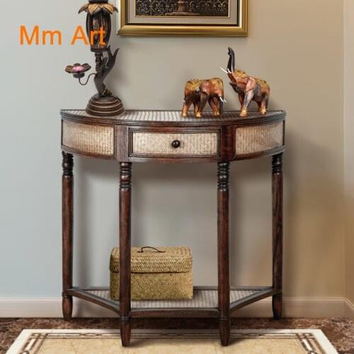 Southeast Asian Style Console Tables Hall Cabinet Hallway Entrance Cabinet against the Wall