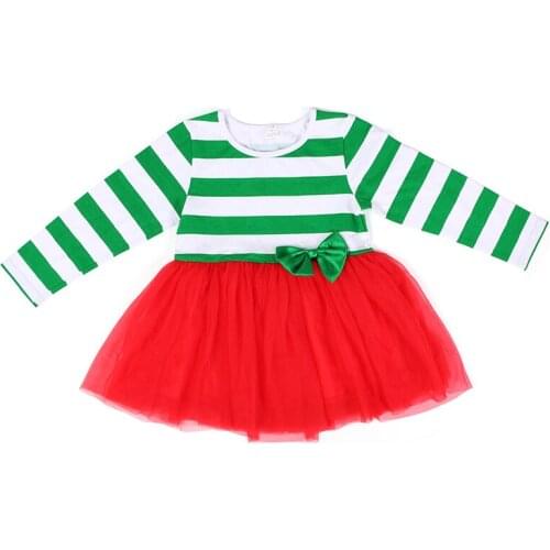 Kaiya Angel 2018 Hot Christmas Baby girls Summer Boutique Dresses Party Princess Toddler Red Cotton Long Sleeve Fall Clothes