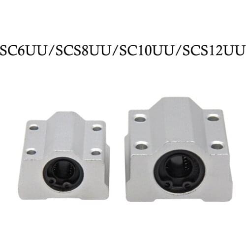Linear Ball Bearing XYZ Table CNC Router SC6UU/SCS8UU/SC10UU/SCS12UU 3D printer accessories straight bearings slider box