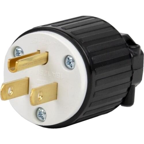 LK7515P 15-Amp 125Vac Male Plug For Generator Cords NON-SLIP