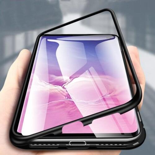 Magnetic Adsorption Metal Case For Samsung Galaxy S8 S9 S10 Plus S10E S7 Edge M30 M20 M10 A30 A50 A60 A70 A7 A9 J4 J6 Plus 2018
