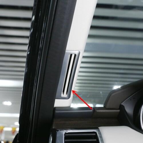 For Land Rover Discovery 5 L462 2017 2018 ABS Matte Interior Front Side Air Vent Outlet Cover Trim 2pcs Car Styling
