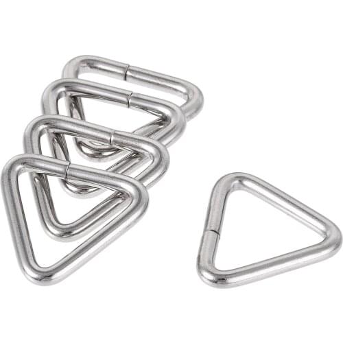 Uxcell Metal Triangle Ring Buckle 0.63"(16mm) Inner Width for Strap Craft DIY 10 Pcs