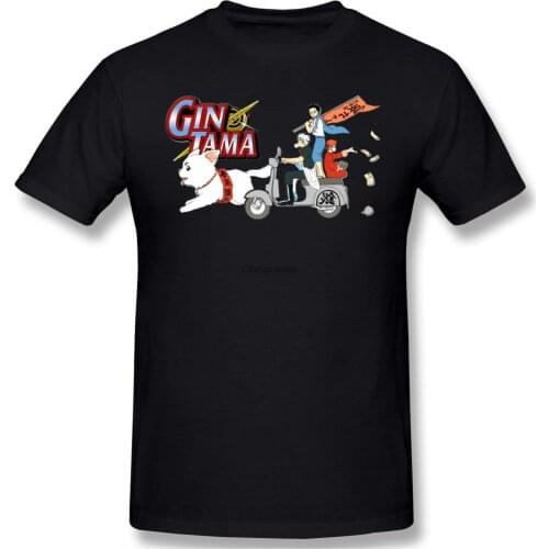 LMHBLTOP Mens Gintama Short Sleeve T-Shirt Black