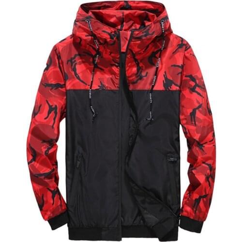 Jackets Mens Hooded Autumn Coat Camouflage Windproof Waterproof Cardigan Hooded Men Sweatshirt Autumn Men Jackets 2021 Plus size