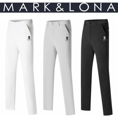 2021 Autumn New ML Pants Men Golf Trousers Elastic Waist Slim-fit Straight-leg Pants Quick-drying Mens Weatpants