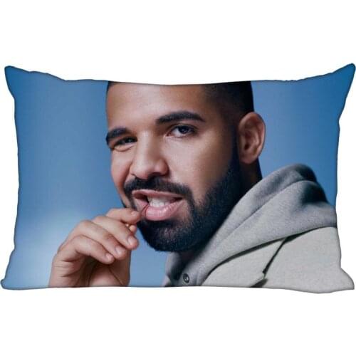 New Aubrey Drake Graham Rectangle Pillowcase Custom Home textile Zipper Pillowcase Pillow Cover Size 45*35cm (one side) Print