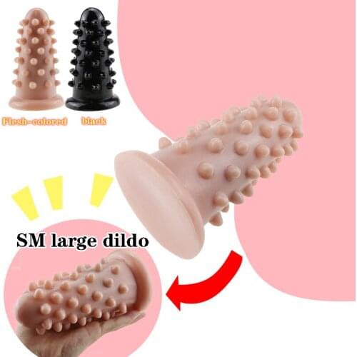 Huge Spike Dildo Adult Masturbate Sucker Big Artificial Penis Anal Plug Women Stuffed Fetish Men Sex Toys Anus Massage Products