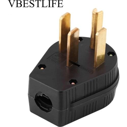 50A 125/250V US Plug Adapter Converter Four Pin US Plug Power Socket NEMA 14-50P For Generator