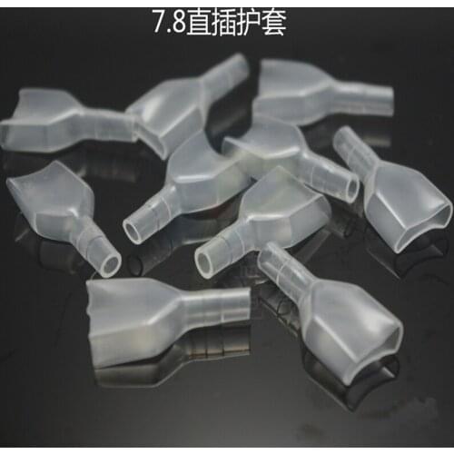 50PCS The transparent terminal spring of the protective sheath with 7.8