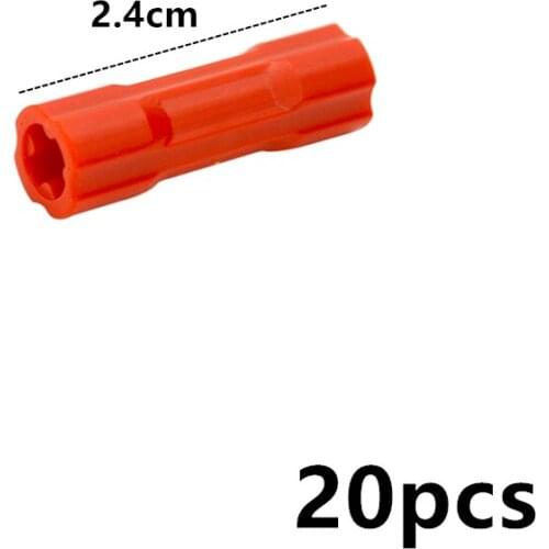 Assembles Particles 26287 1x3 Axle Connector 3L Shaft Connection For Building Blocks Technical Parts DIY Educational Bricks Toys