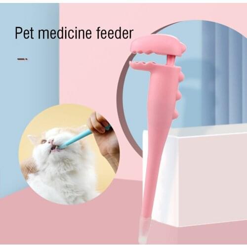 Pet Cat Pills Feeder Silicone Dog Medicine Dispenser Tool Universal Medicine Feeder Instrument Pet Supplies Kits