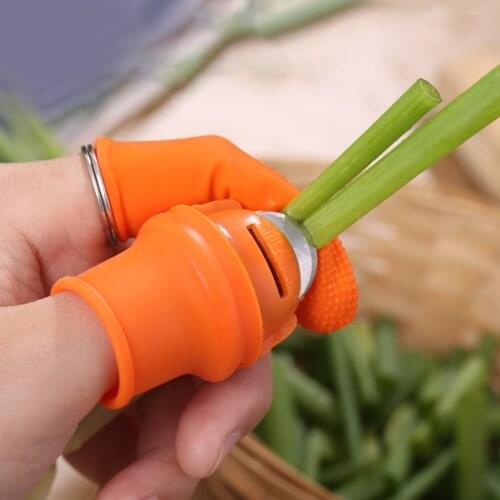 Silicone Thumb Knife Harvesting Plant Knife Anti-Cut Finger Cover Gardening Gift Garden Accessories