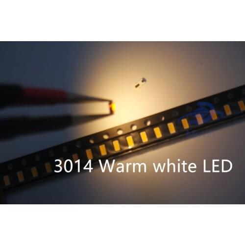 Super Bright 3014 Warm white Lighting SMD Led Diode 50pcs/lot