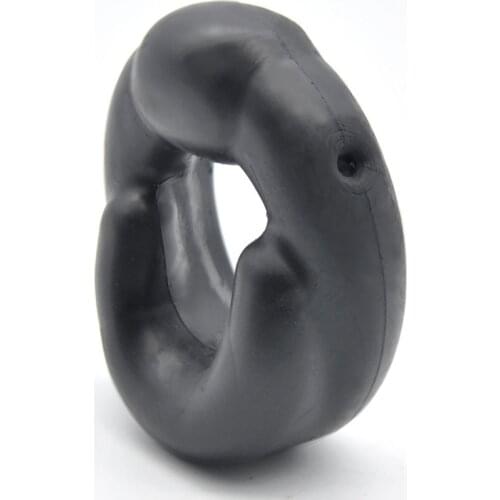 TPR Cock Ring Scrotum Bondage Ball Stretcher Pendant Penis Rings Adult Sex Toys For Men Chastity Cbt BDSM Cockring Erotic