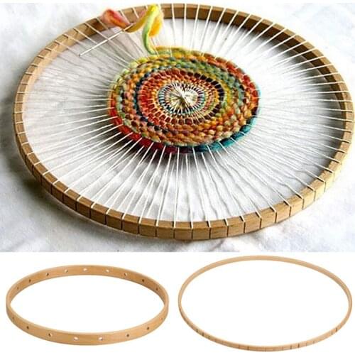 19cm/28.5cm Round Wooden Knitting Loom Weaving Tools for Home Handmade Wall Hangings Household DIY Craft Tool Knitting Machine