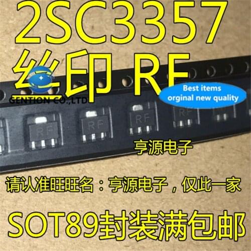 50Pcs 2SC3357 2SC3357/RF/RE SOT-89 Silkscreen RF C3357 High frequency transistor in stock 100% new and original