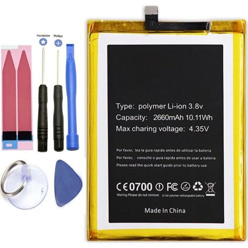 ISUNOO Mobile Battery For Doogee F5 Replacement Battery 2660mAh With Tools